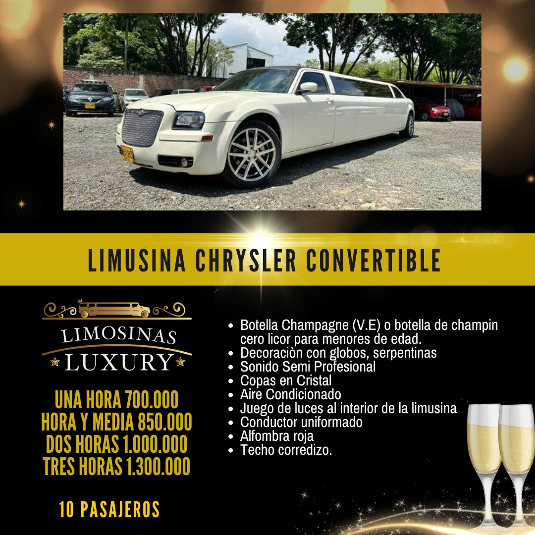 Limosinas Luxury rate card