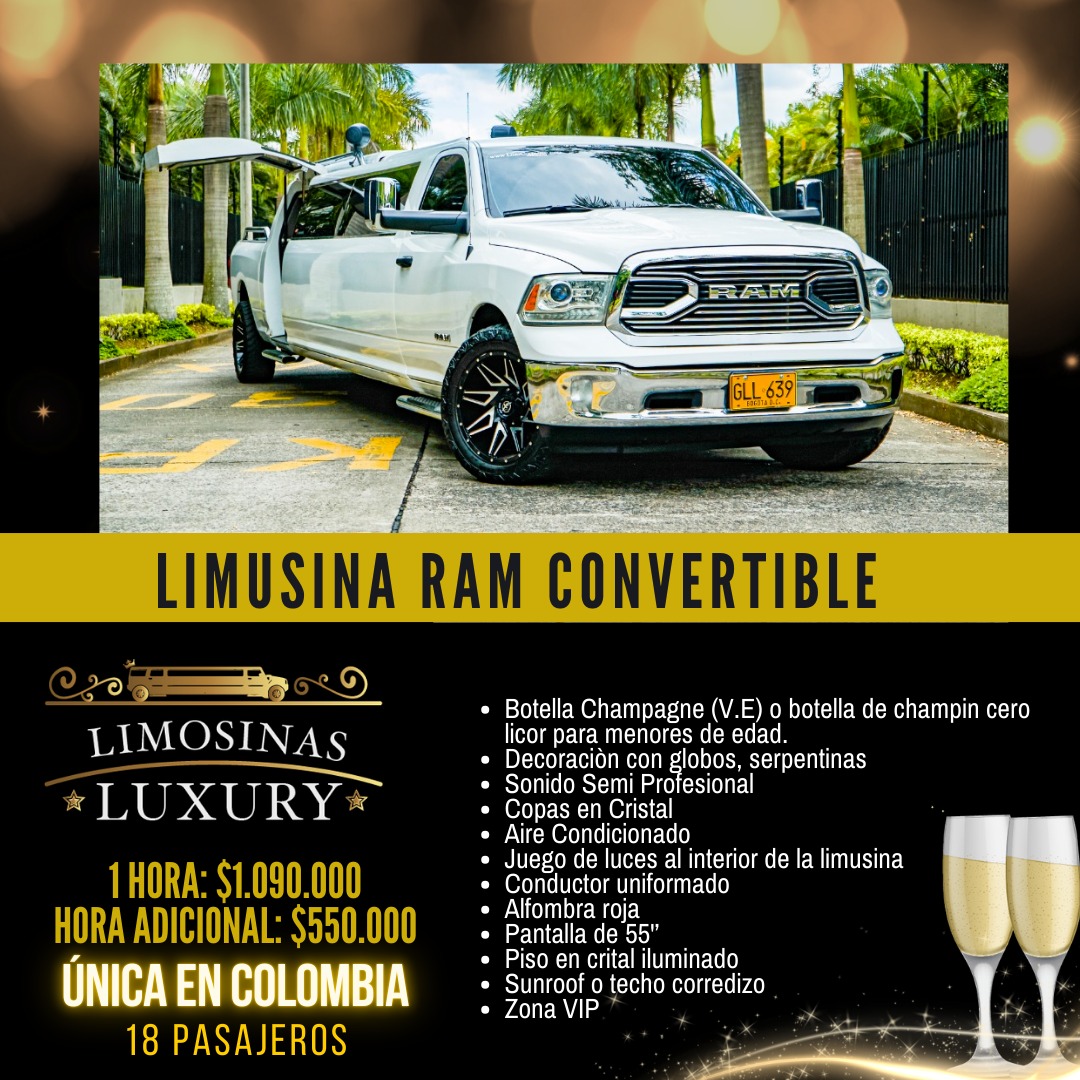 Limosinas Luxury rate card