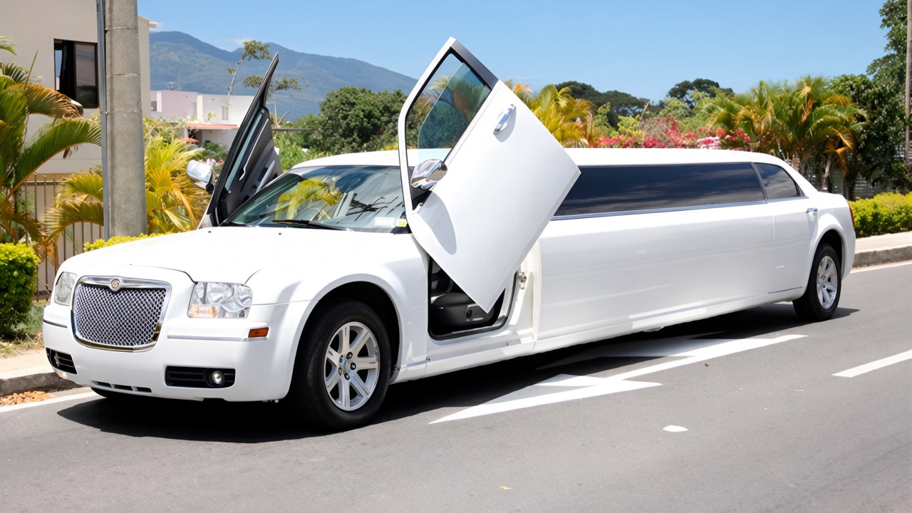 Chrysler 300 con puertas hacia arriba en Cali